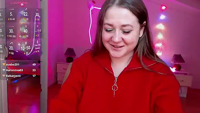 Snapshot of LizzyShine chatting on 02.09.25 LizzyShine online show from 02.09.25