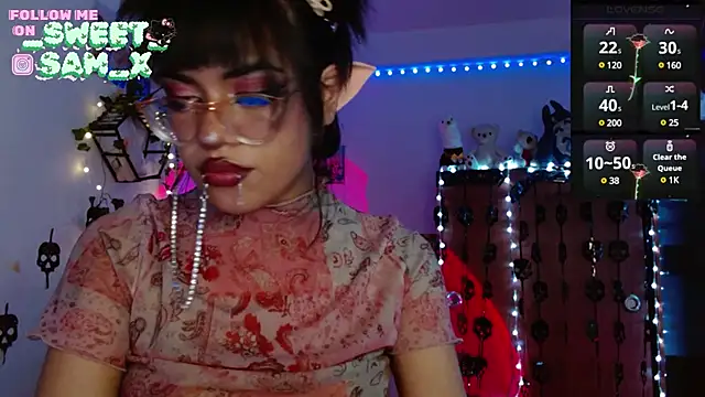 Snapshot of sweet_Samx chatting on 12.23.24 sweet Samx online show from 12.23.24