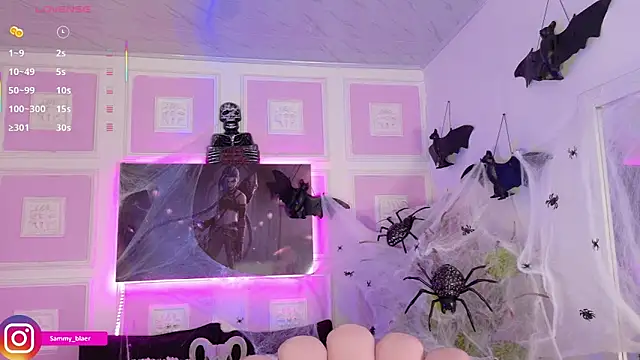 Snapshot of Sammyblaer chatting on 10.17.25 Sammyblaer online show from 10.17.25