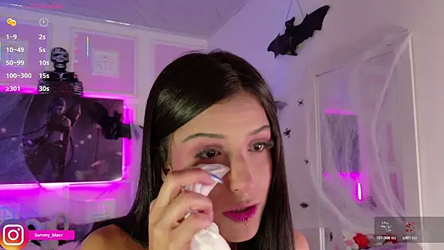 Snapshot of Sammyblaer chatting on 10.24.25 Sammyblaer online show from 10.24.25