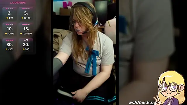 Snapshot of AshThaSissy chatting on 01.03.25 AshThaSissy online show from 01.03.25
