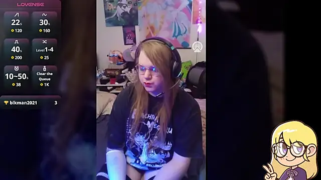 Snapshot of AshThaSissy chatting on 03.21.25 AshThaSissy online show from 03.21.25