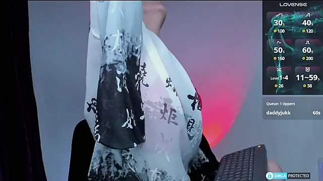 Snapshot of lnxmst chatting on 12.03.24 lnxmst online show from 12.03.24