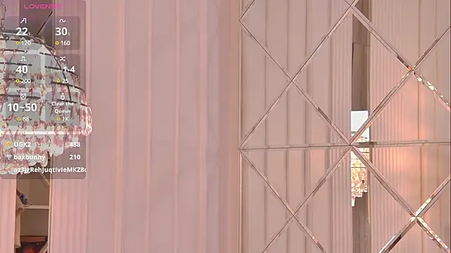 Snapshot of DorisHell chatting on 02.14.25 DorisHell online show from 02.14.25