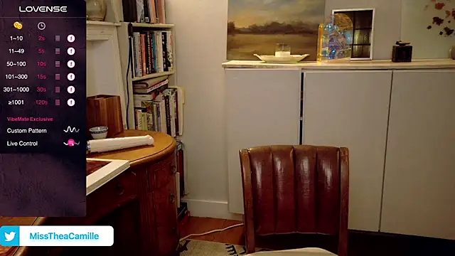 Snapshot of MissTheaCamille chatting on 01.23.25 MissTheaCamille online show from 01.23.25