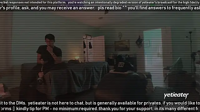 Snapshot of yetieater chatting on 01.02.25 yetieater online show from 01.02.25