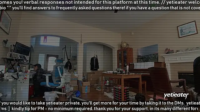 Snapshot of yetieater chatting on 01.31.26 yetieater online show from 01.31.26