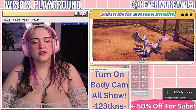 Snapshot of nevermakeawish chatting on 05.01.26 nevermakeawish online show from 05.01.26
