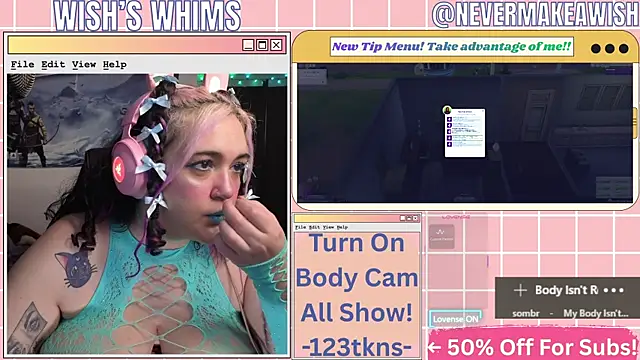 Snapshot of nevermakeawish chatting on 06.28.26 nevermakeawish online show from 06.28.26