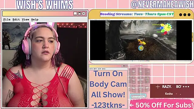 Snapshot of nevermakeawish chatting on 07.19.26 nevermakeawish online show from 07.19.26