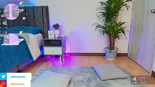 Snapshot of samucamx_ chatting on 10.31.25 samucamx  online show from 10.31.25