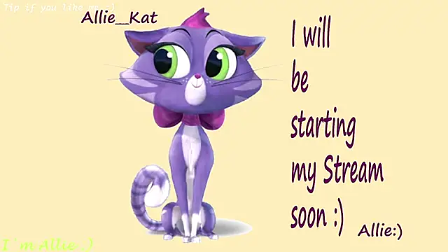 Snapshot of Allie_Kat chatting on 07.18.26 Allie Kat online show from 07.18.26