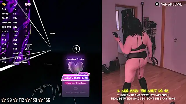 Snapshot of VelvetteSWE chatting on 06.19.26 VelvetteSWE online show from 06.19.26