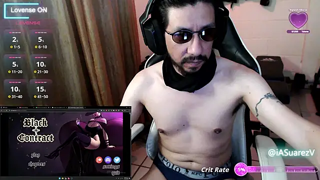 Snapshot of IASuarezV chatting on 05.21.26 IASuarezV online show from 05.21.26