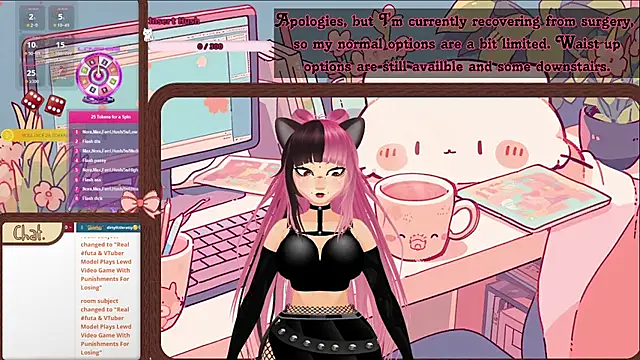Snapshot of DirtyLilRatty chatting on 07.28.26 DirtyLilRatty online show from 07.28.26
