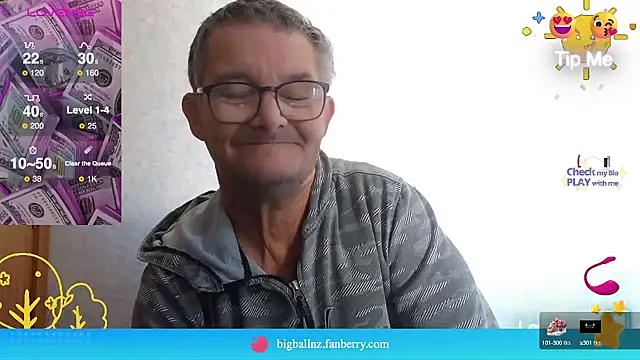 Snapshot of bigballnz chatting on 03.05.25 bigballnz online show from 03.05.25