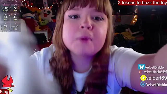 Snapshot of VelvetDiablo chatting on 01.31.25 VelvetDiablo online show from 01.31.25