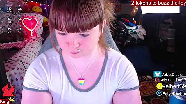 Snapshot of VelvetDiablo chatting on 02.20.25 VelvetDiablo online show from 02.20.25