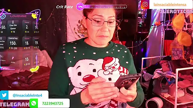 LaInsaciableIntensa online show from 04.13.26