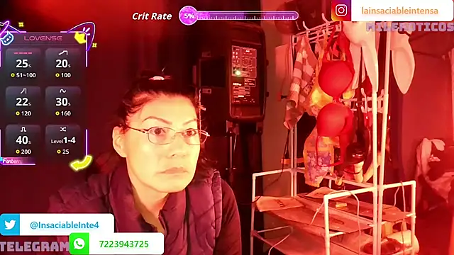 LaInsaciableIntensa online show from 04.16.26