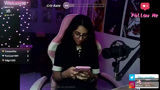 Abysparadise online show from 10.31.25