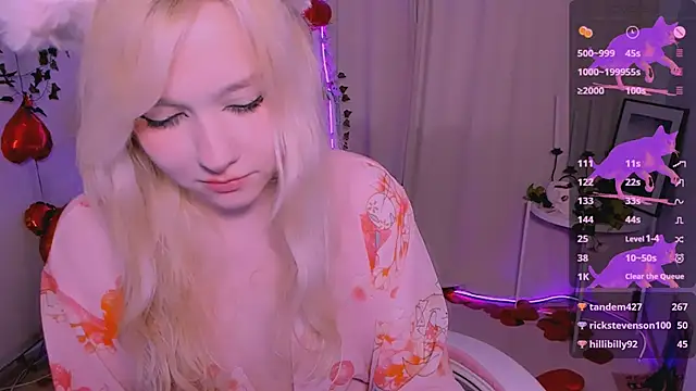 Snapshot of IrmaBell chatting on 02.13.25 IrmaBell online show from 02.13.25