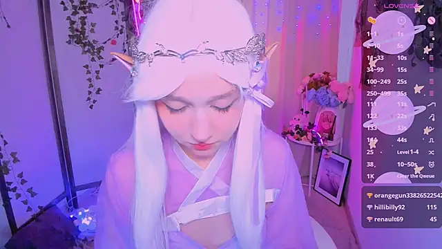 Snapshot of IrmaBell chatting on 02.27.25 IrmaBell online show from 02.27.25