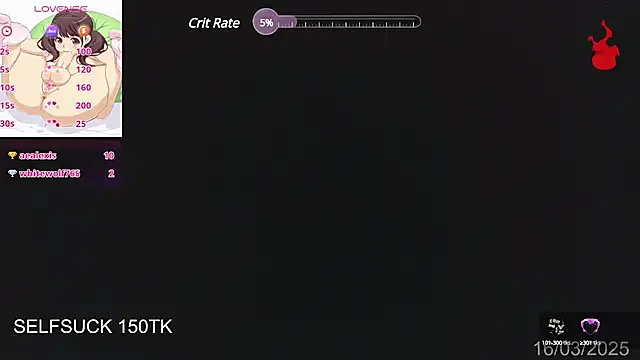 Snapshot of Herazuline chatting on 03.17.25 Herazuline online show from 03.17.25