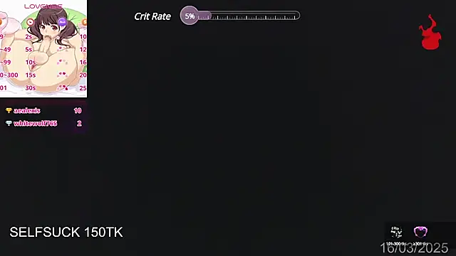 Snapshot of Herazuline chatting on 03.17.25 Herazuline online show from 03.17.25