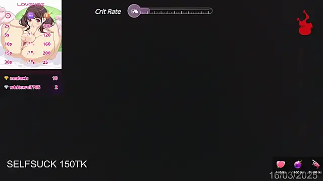 Snapshot of Herazuline chatting on 03.17.25 Herazuline online show from 03.17.25