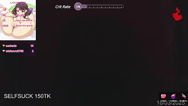 Snapshot of Herazuline chatting on 03.18.25 Herazuline online show from 03.18.25