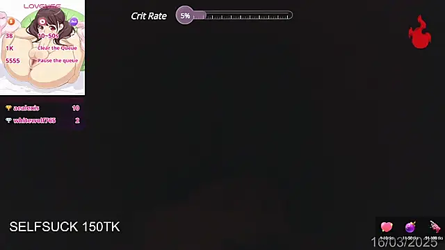 Snapshot of Herazuline chatting on 03.18.25 Herazuline online show from 03.18.25