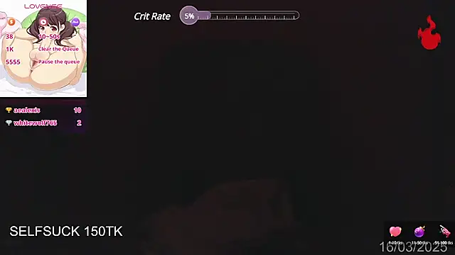 Snapshot of Herazuline chatting on 03.19.25 Herazuline online show from 03.19.25