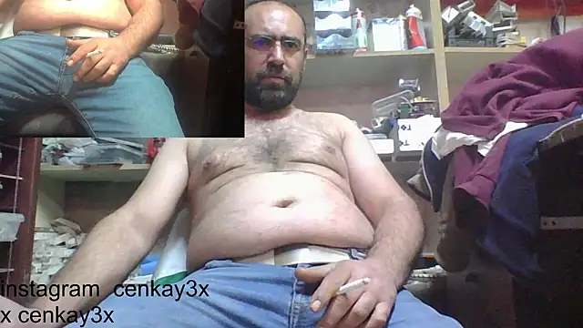 masculine bear daddy online show from 01.31.25