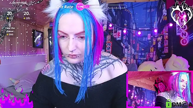 Snapshot of NekoCyber chatting on 10.30.25 NekoCyber online show from 10.30.25