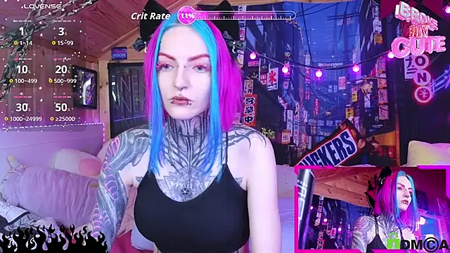 Snapshot of NekoCyber chatting on 12.03.25 NekoCyber online show from 12.03.25