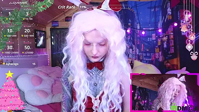 Snapshot of NekoCyber chatting on 12.17.25 NekoCyber online show from 12.17.25