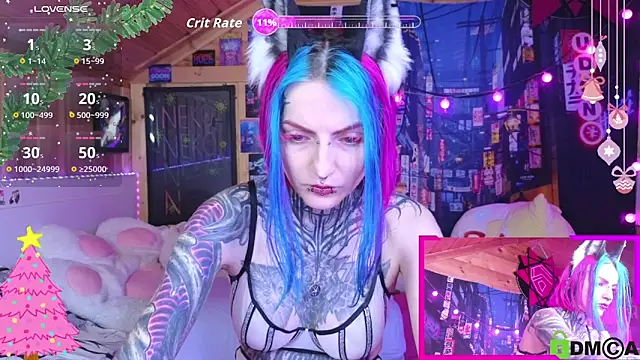 Snapshot of NekoCyber chatting on 12.20.25 NekoCyber online show from 12.20.25