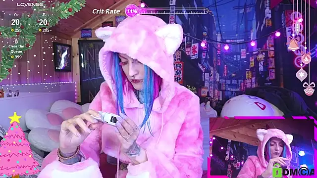 Snapshot of NekoCyber chatting on 01.07.26 NekoCyber online show from 01.07.26