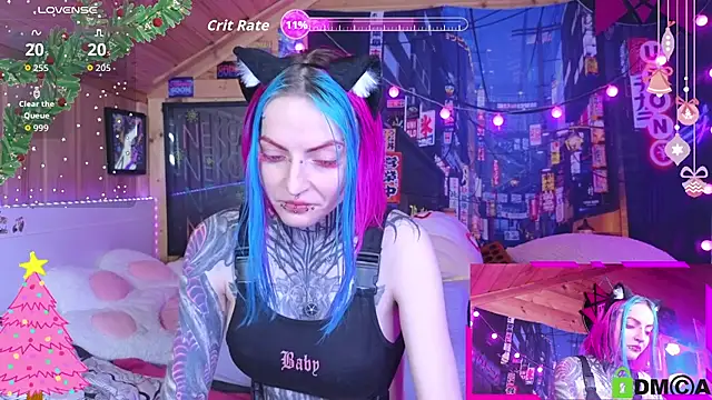 Snapshot of NekoCyber chatting on 01.17.26 NekoCyber online show from 01.17.26