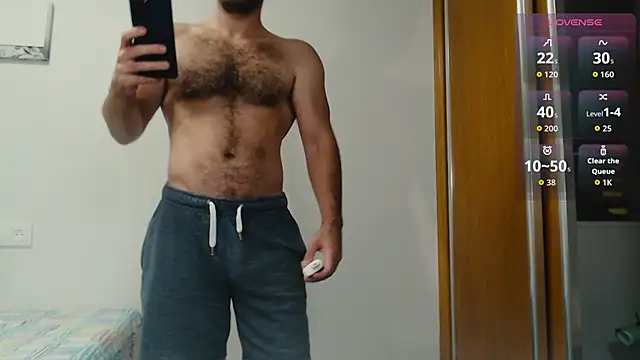 Snapshot of cutehairymacho chatting on 10.24.25 cutehairymacho online show from 10.24.25