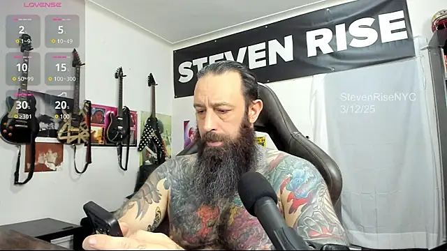 Snapshot of StevenRiseNYC chatting on 03.12.25 StevenRiseNYC online show from 03.12.25