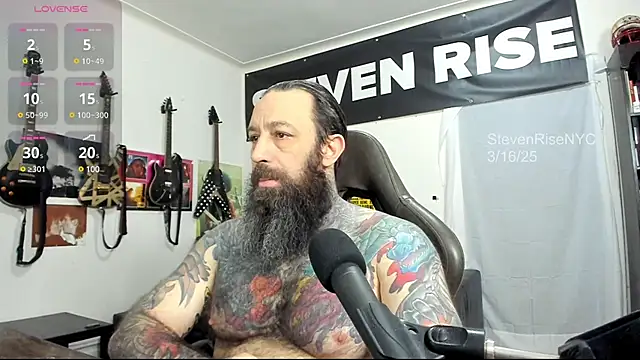 Snapshot of StevenRiseNYC chatting on 03.16.25 StevenRiseNYC online show from 03.16.25