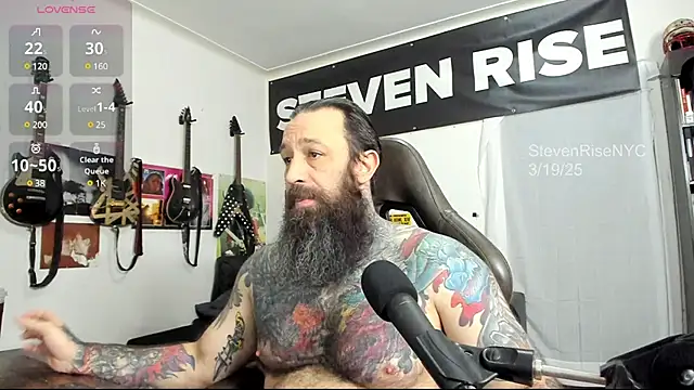 Snapshot of StevenRiseNYC chatting on 03.19.25 StevenRiseNYC online show from 03.19.25