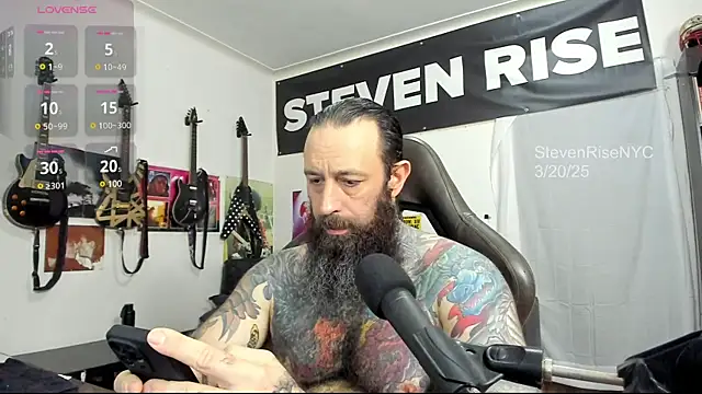 Snapshot of StevenRiseNYC chatting on 03.20.25 StevenRiseNYC online show from 03.20.25