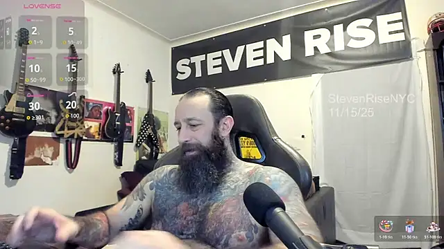Snapshot of StevenRiseNYC chatting on 11.16.25 StevenRiseNYC online show from 11.16.25
