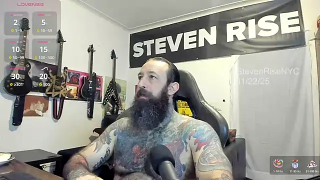 Snapshot of StevenRiseNYC chatting on 11.22.25 StevenRiseNYC online show from 11.22.25
